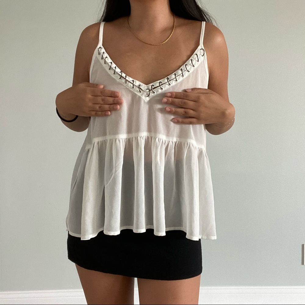 LF Sheer White Tank